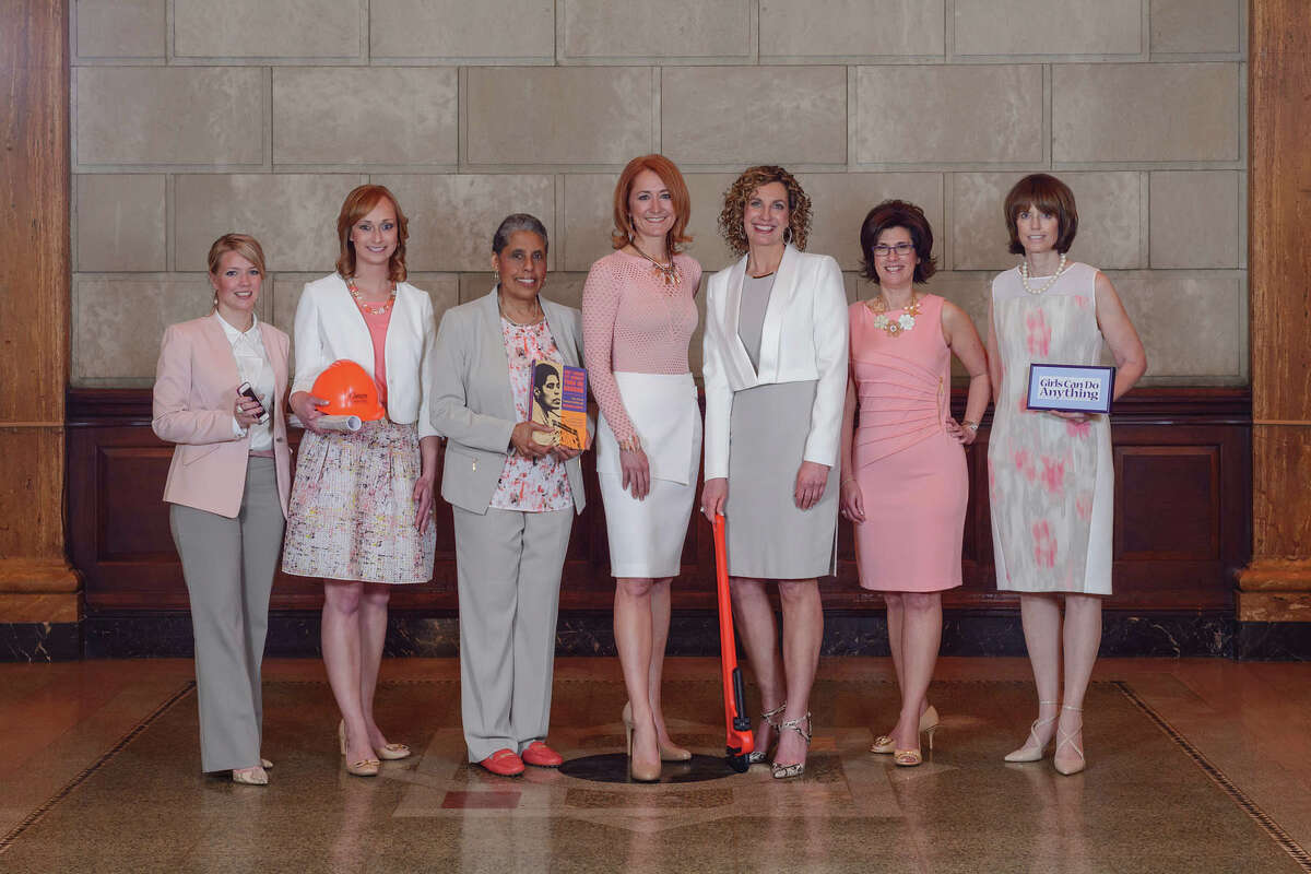 2015 Women of Excellencefrom left to right : Miriam Dushane, Kelsey Carr, Barbara Smith, Laura Petrovic, Andrea Crisafulli Russo, Denise Gonick, Trudy Hall