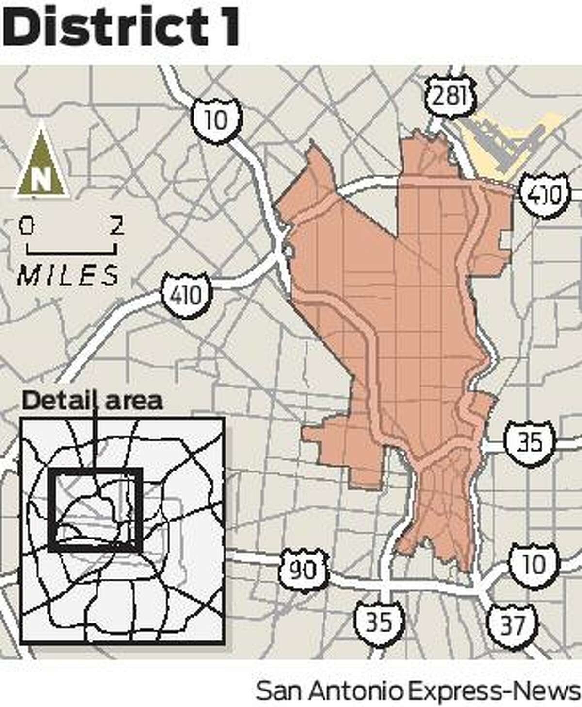 In District 1, three candidates are trying to unseat a newly appointed