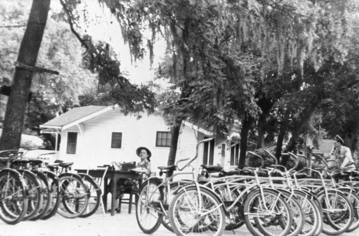 1. It all began with Brackenridge bicycle rentals in 1947. G. "Jim" Hasslocher bought 50 Army surplus bicycles and rented them from a stand at his home across Brackenridge Park. He also sold cold watermelon slices and charcoal-grilled hamburgers.