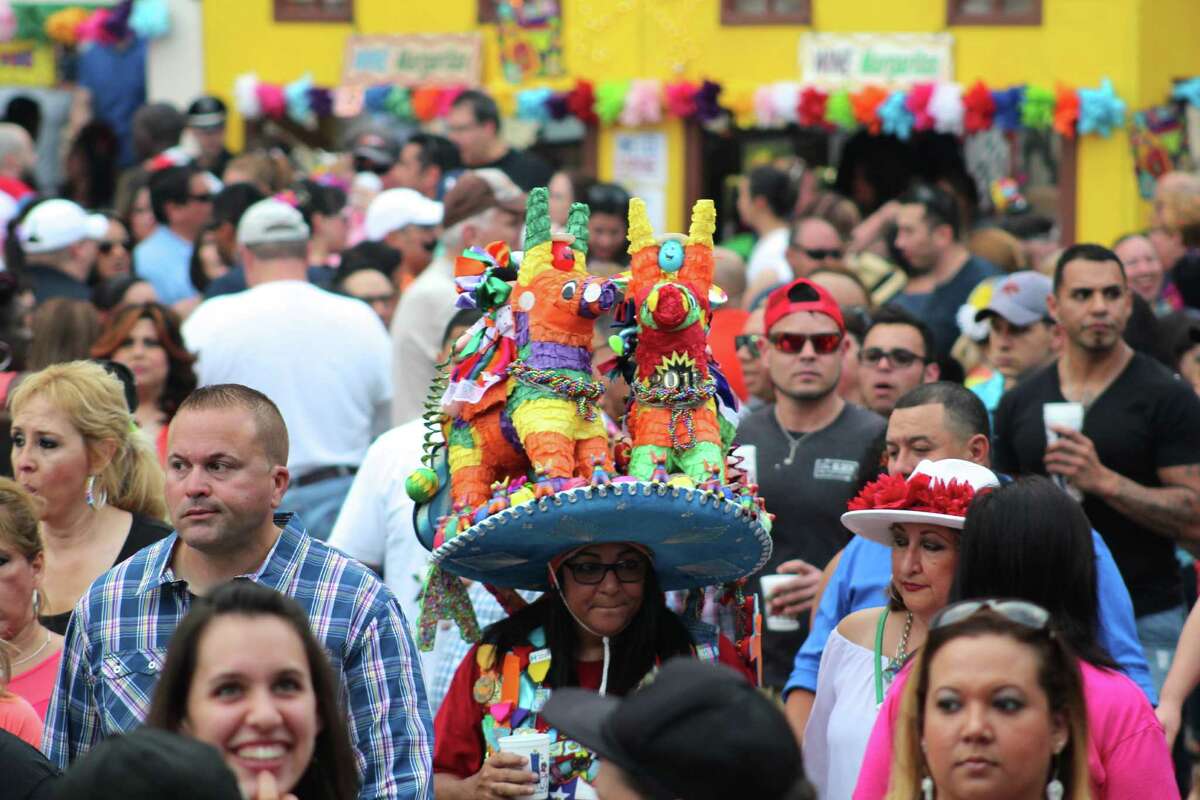 Many residents were seen at Night in Old San Antonio the largest nonparade event during Fiesta, held from 5:30 to 10:30 p.m. in La Villita through April 24.