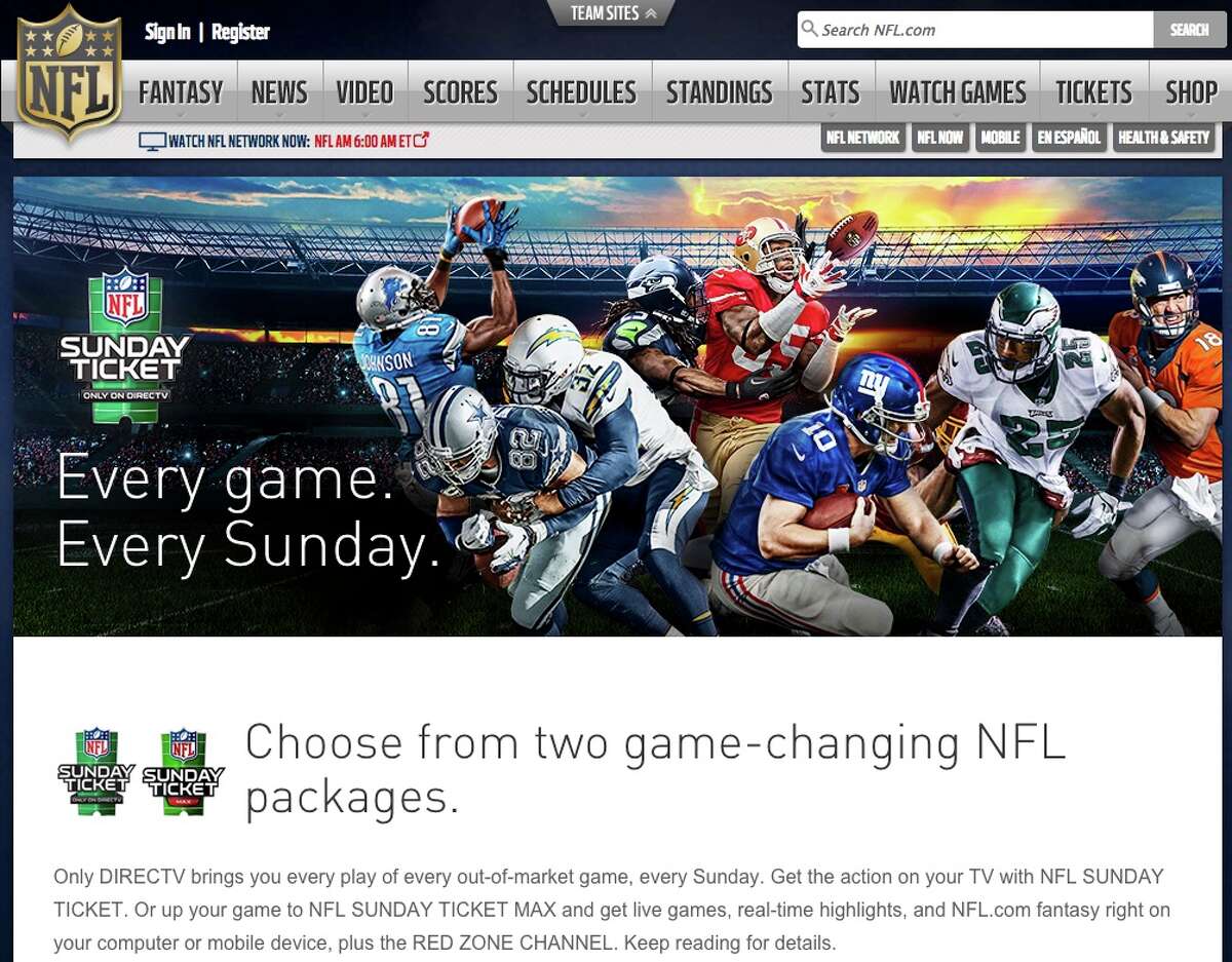 nfl sunday ticket dish channel