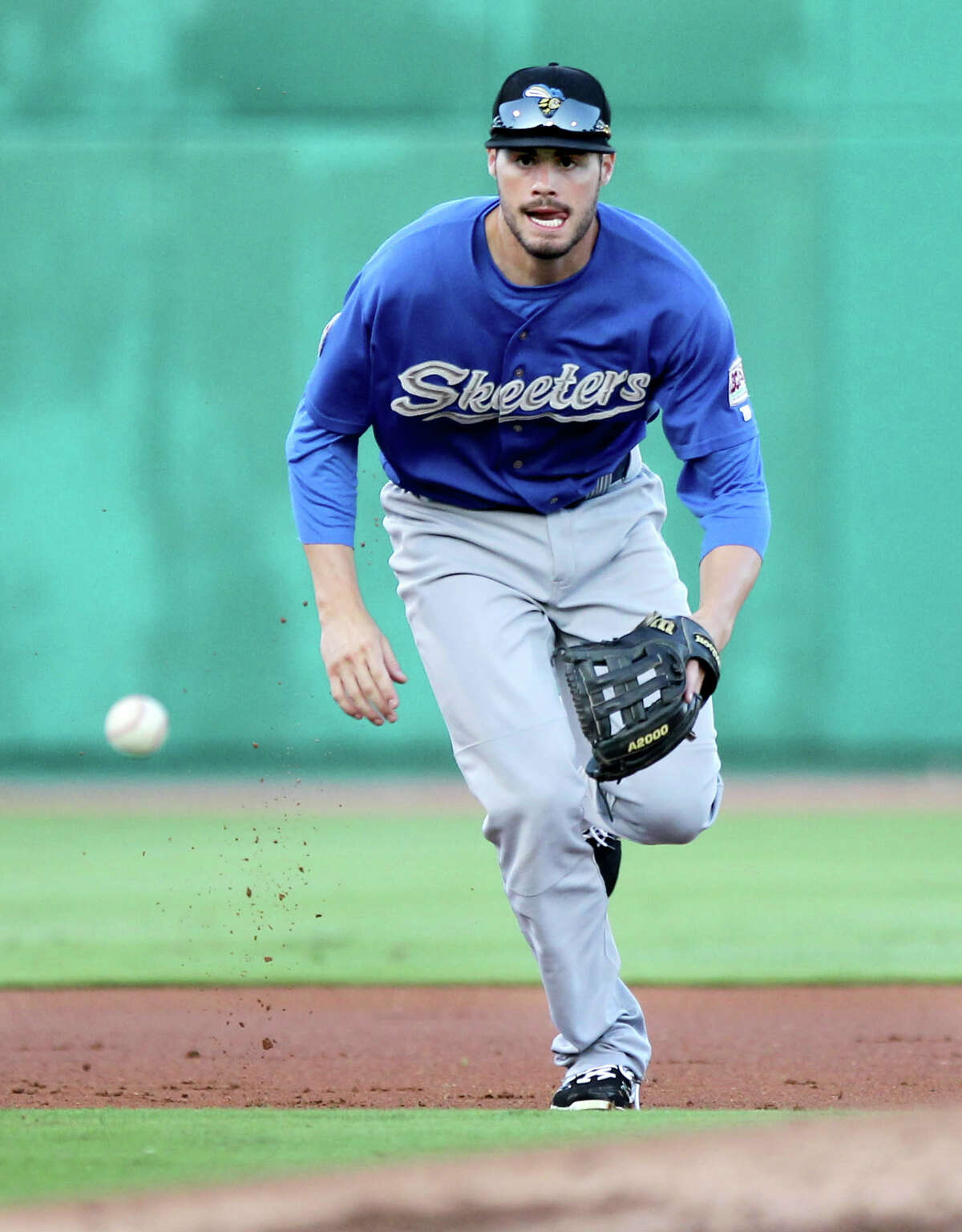 Patrick Palmeiro will play third base in his first season with the Skeeters.
