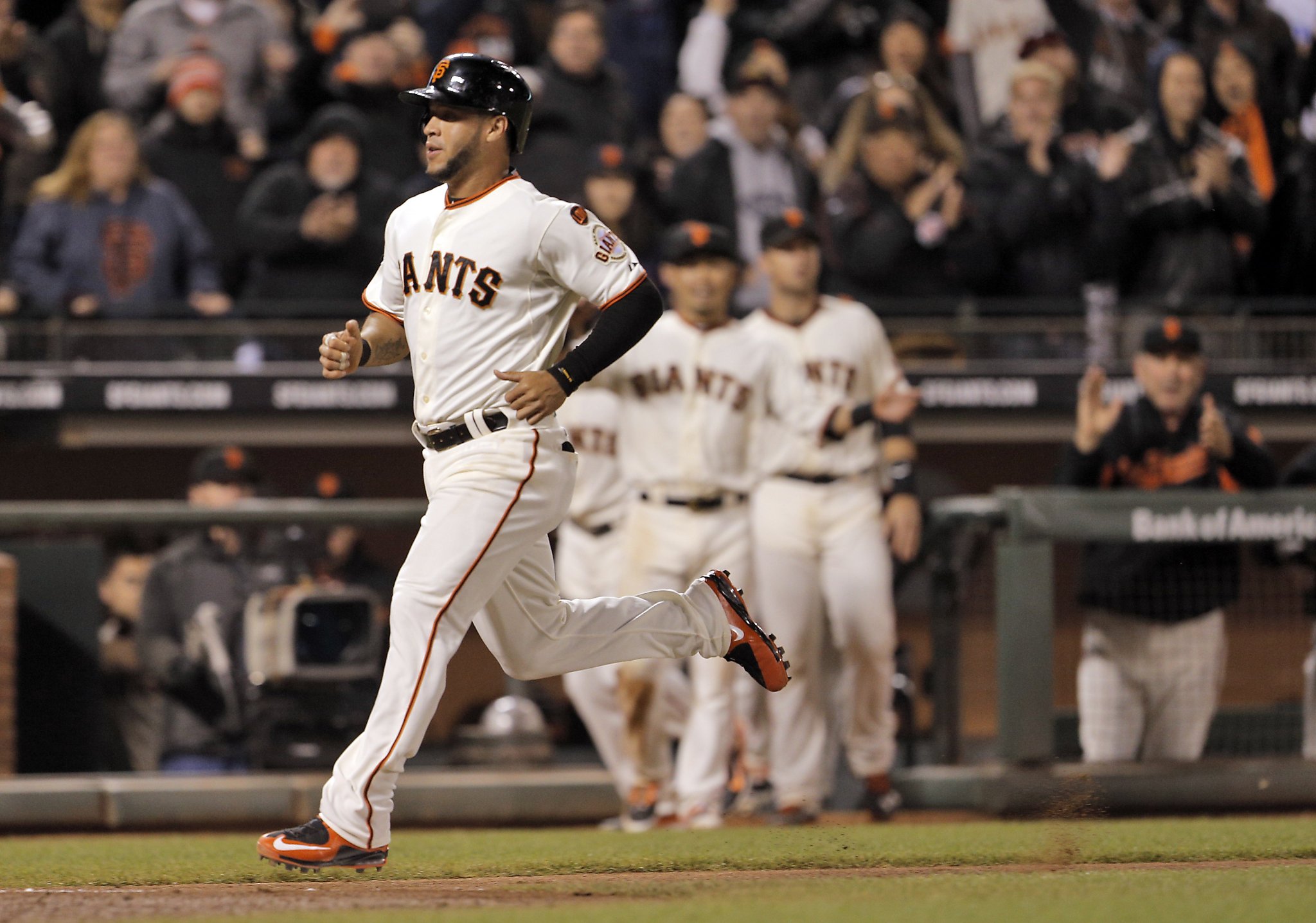 Panik hits game-ending sac-fly, Giants beat Dodgers