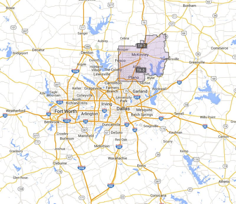 Congressional districts in Texas ranked by human development