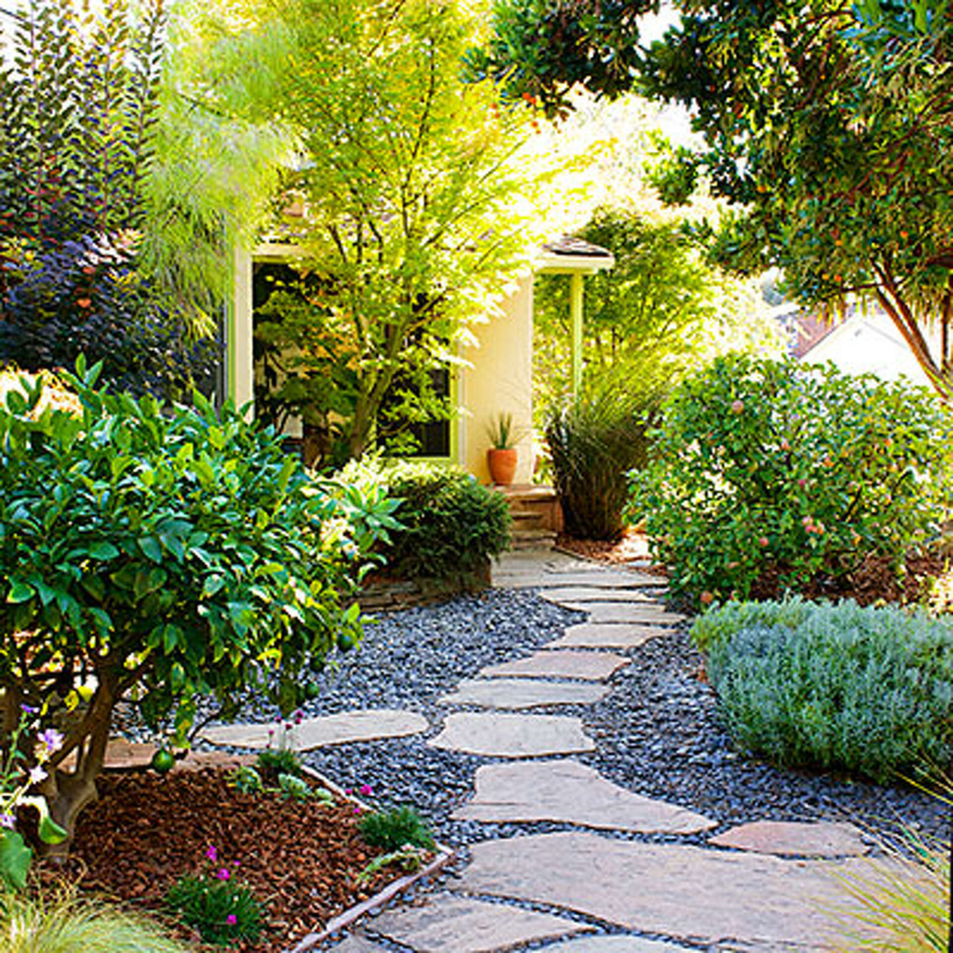 24 great ideas for lawn-free yards, image size:1920x1920