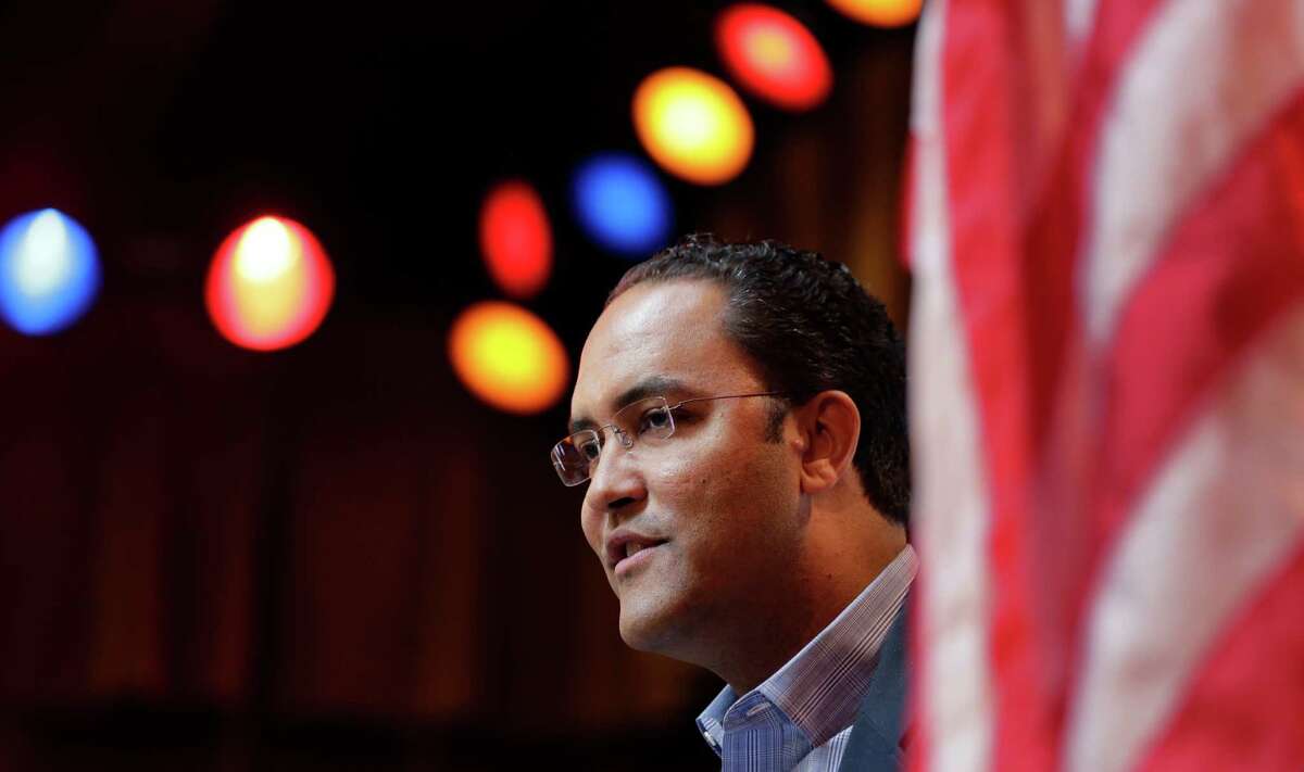 FILE PHOTO: Rep. Will Hurd, R-Texas, speaks to the South San Antonio Chamber of Commerce, Wednesday, Feb. 18, 2015, in San Antonio.