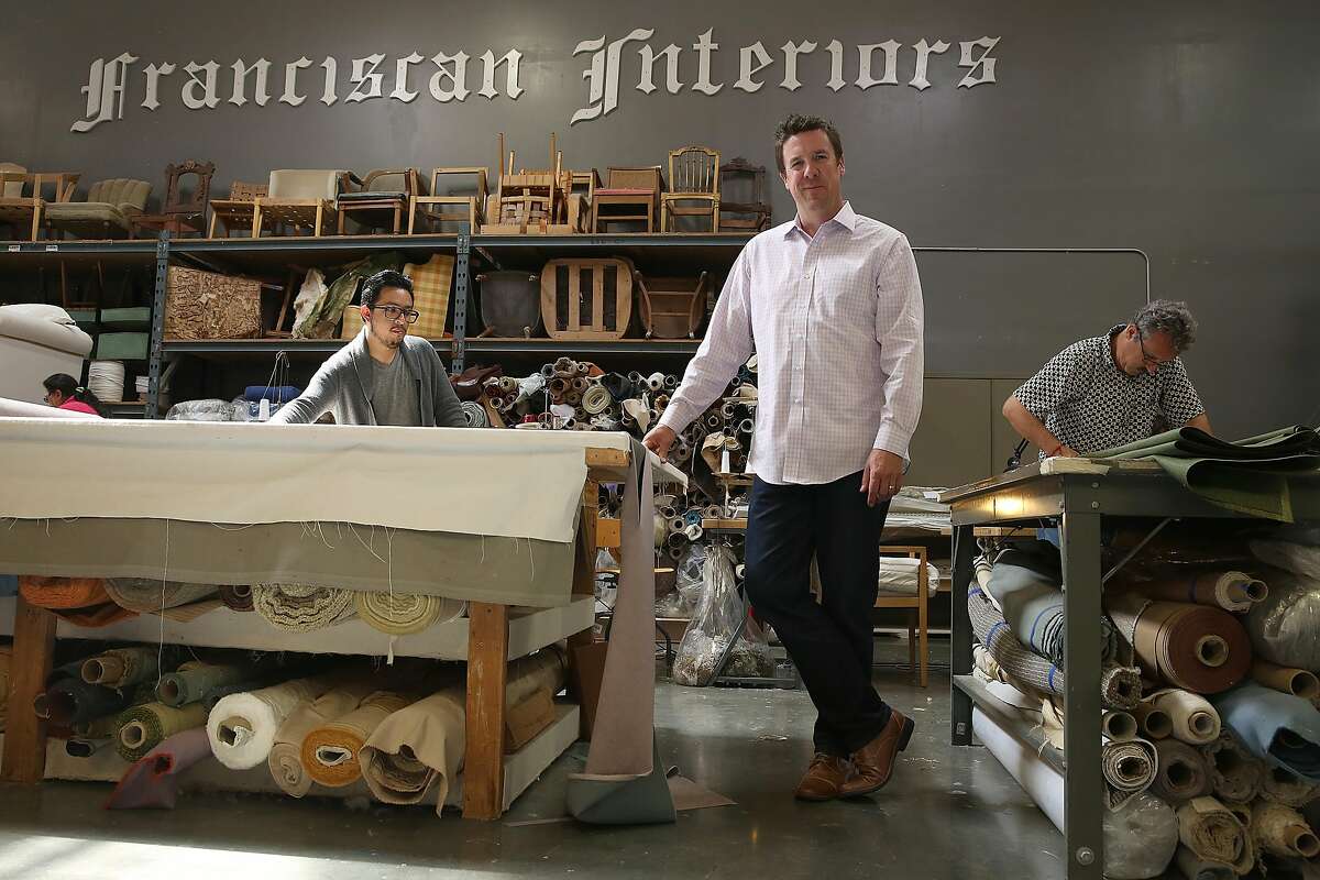 Owner Scott Perryman shows the facility at Franciscan Interiors in San Francisco, California, on Wednesday, April 22, 2015.