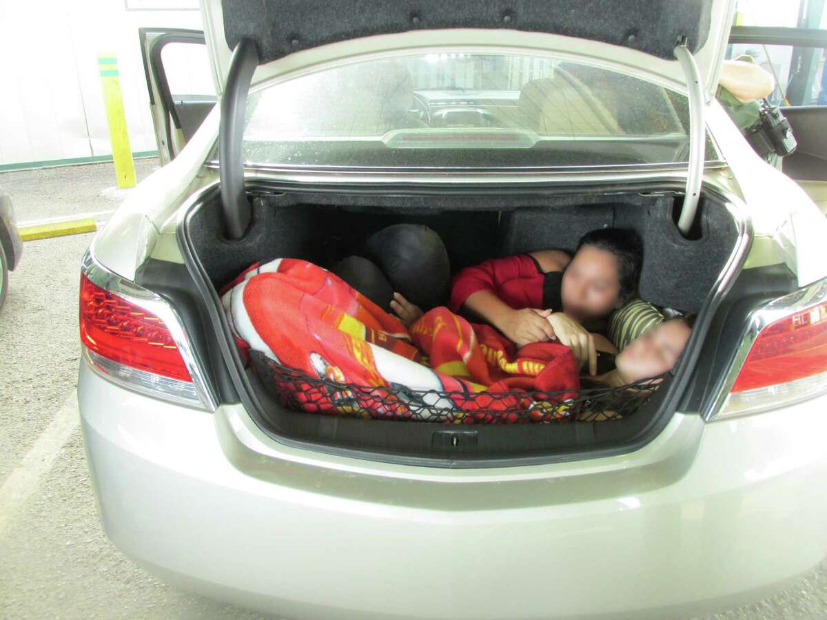 Border Patrol agents at the Falfurrias Station on U.S. Highway 281 North found two women in the trunk of a car on Thursday.