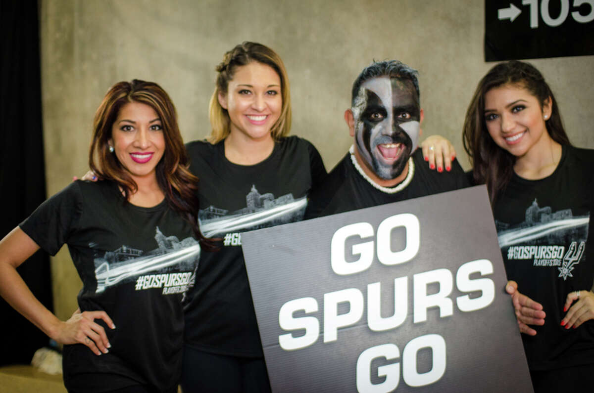 The Spurs schooled the Los Angeles Clippers Friday night beating the Clips by 27 points to take a 2-1 lead in series. These are the fans that whooped and hollered the silver and black on to victory.