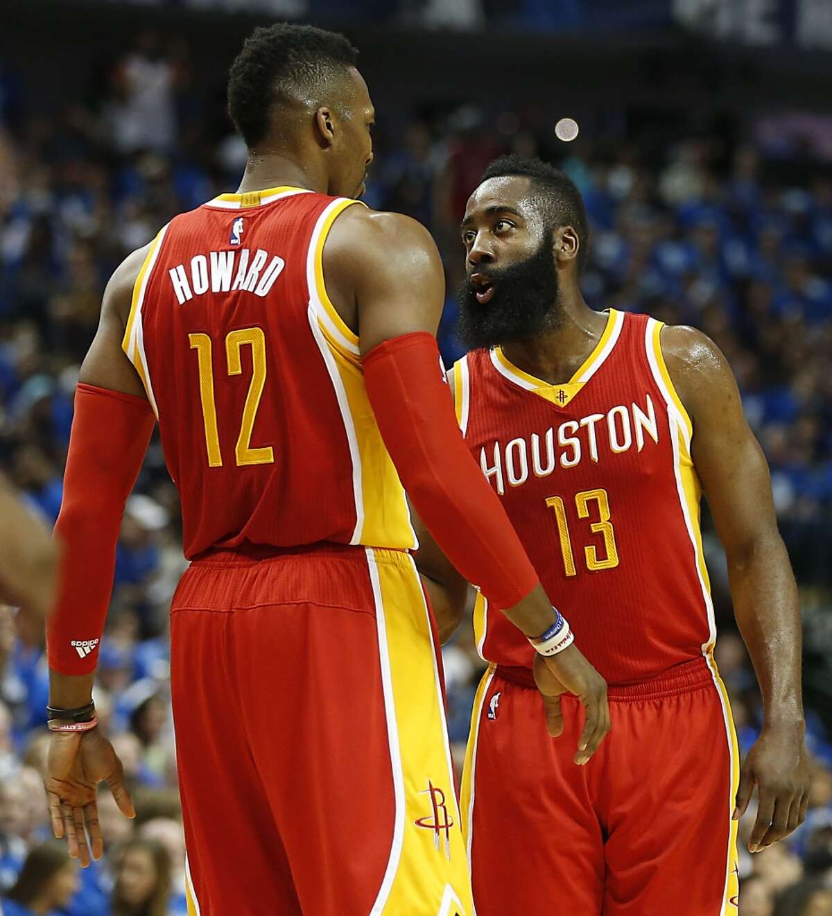 The Dwight Howard-James Harden union will continue, at least for a few more months, after Howard wasn't moved at Thursday's NBA trade deadline. Click through the gallery to see the most notable trades in Rockets history.