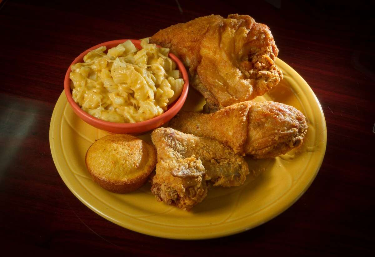Frisco Fried: Mac and cheese is a standard side dish at this soul food restaurant in San Francisco's Bayview neighborhood ($2.99 small; $4.99 large; $7.99 family-size). 5176 Third St., S.F. (415) 822-1517. www.friscofried.biz