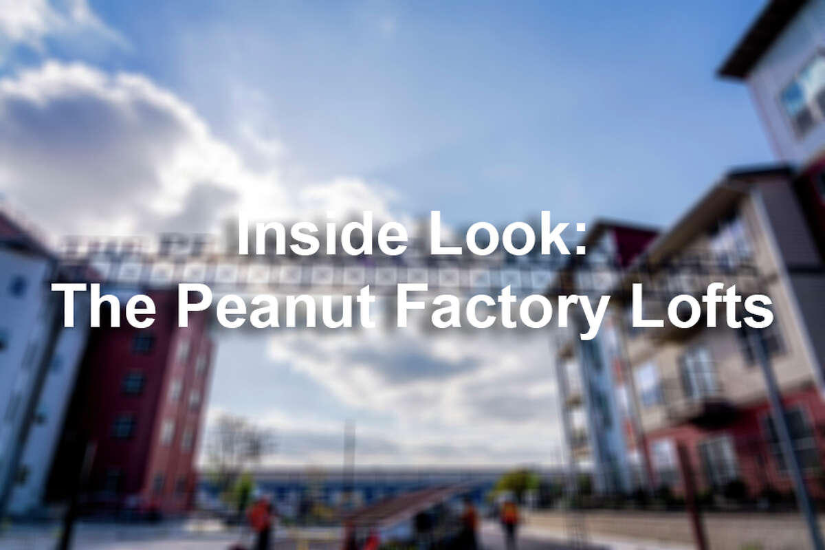 The original Peanut Factory, located at 939 S. Frio St., has been converted into 25 loft-style apartment units that will make up the four silos and the connecting tower.