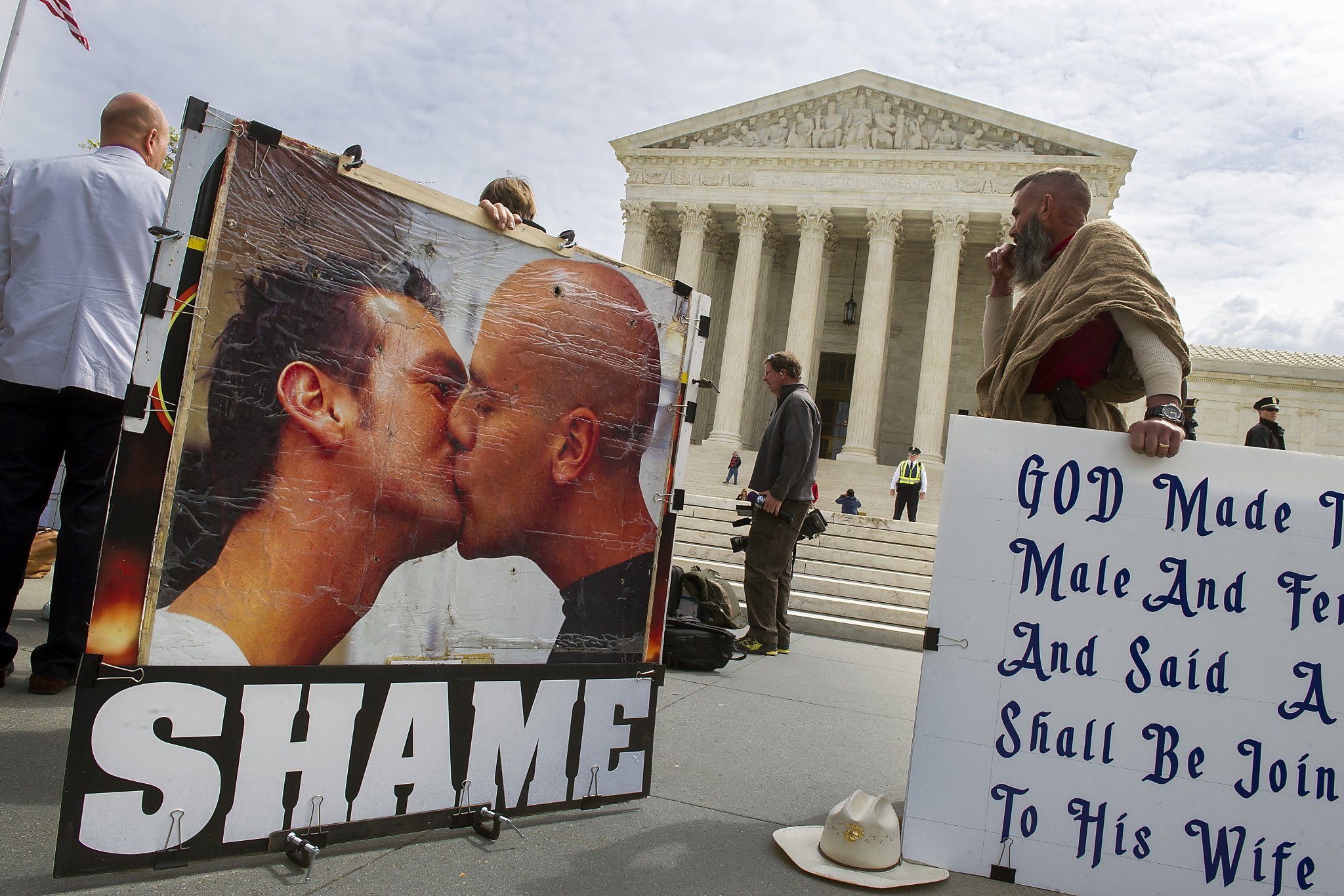 Supreme court hears gay marriage case today