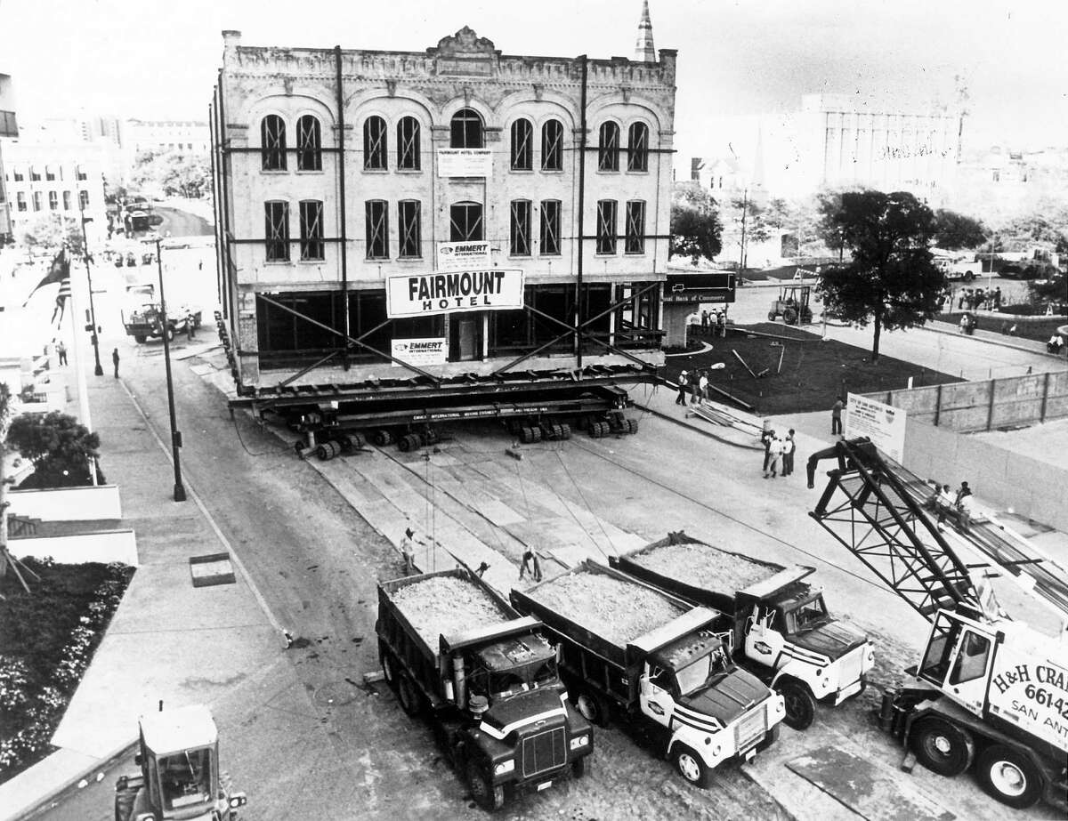 Moving the Fairmount Hotel in 1985 took six days and.