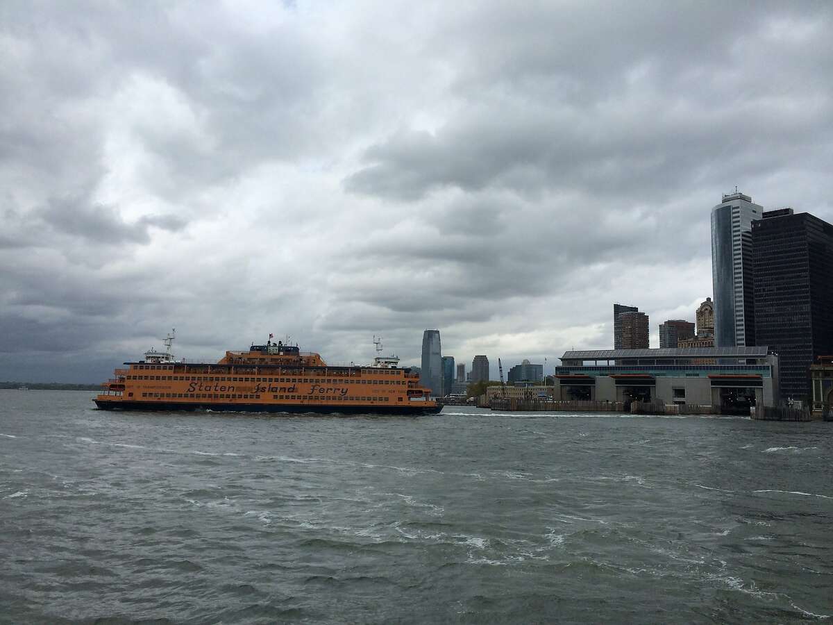 Among the many services that offer a water-based view of New York's scenery is the Staten Island Ferry, which carries about 70,000 passengers per day.