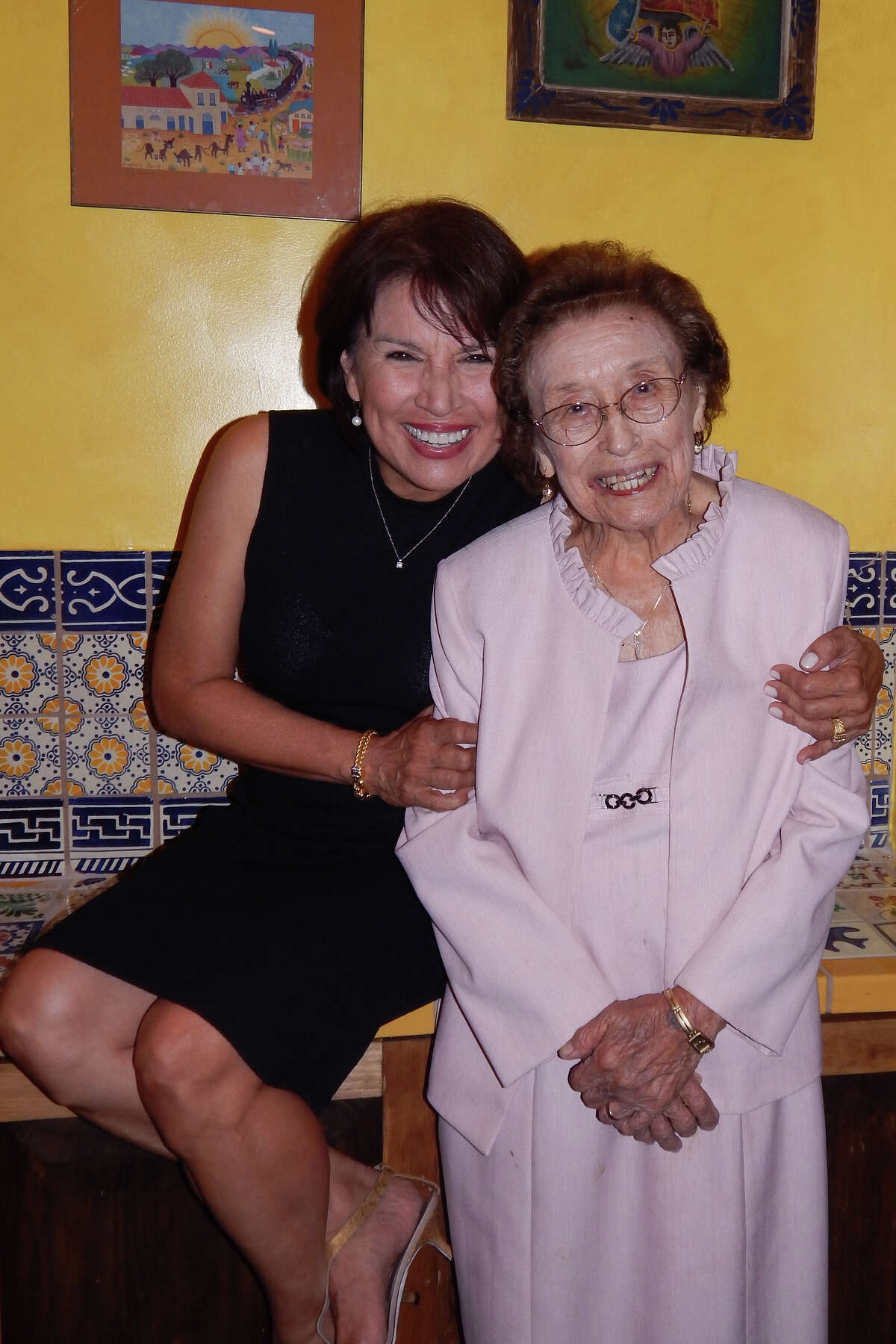 Chef and restaurateur Sylvia Casares with her mother, the late Severa Casares.