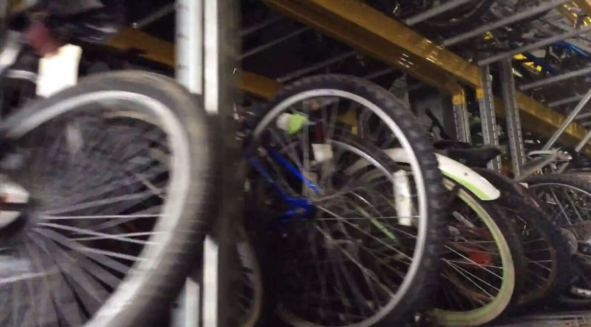 The Houston Police Department is asking residents to come retrieve their unclaimed property from their Property Division storage room. Most of the items inside are stolen goods that were later recovered by HPD. (Pictured: Bicycles)