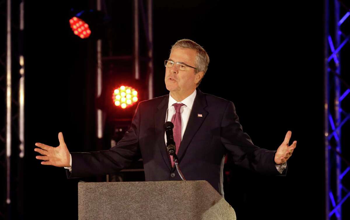 Jeb Bush speaks at the National Hispanic Christian Leadership Conference at Crowne Plaza Houston, 8686 Kirby Drive, Wednesday, April 29, 2015, in Houston.