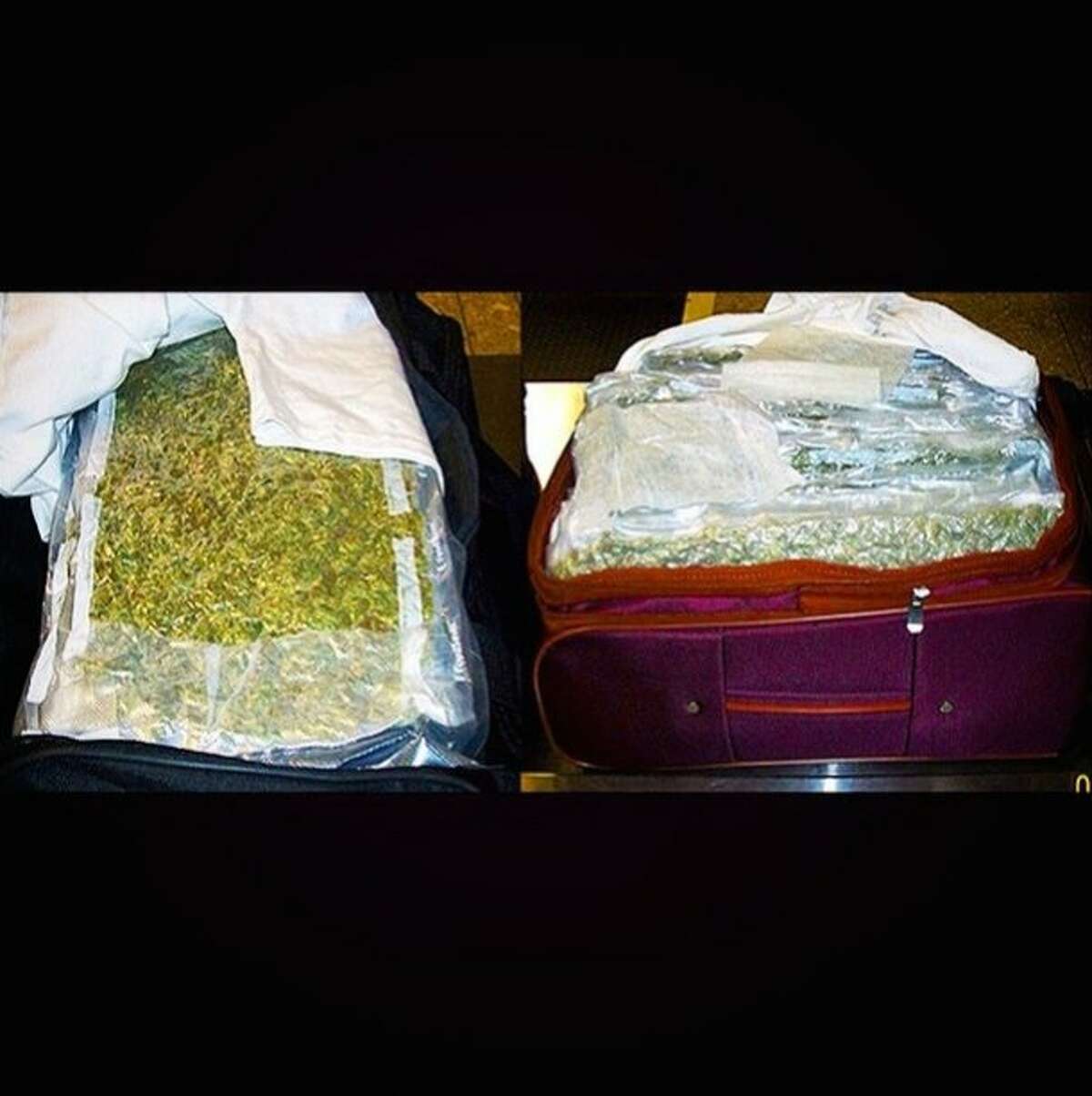 What: "17 clear vacuum-sealed plastic bags of marijuana" Where: Oakland International Airport The post doesn't mention how much the total haul weighs but if you're trying to sneak such large quantities of narcotics on to an airplane, you deserve to get caught. 