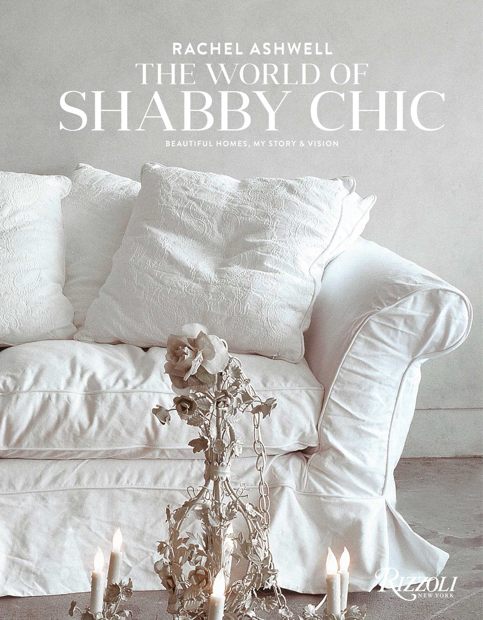 4 Housses De Chaise Rachel Ashwell - Blanc Crème - Shabby Chic - Stretch