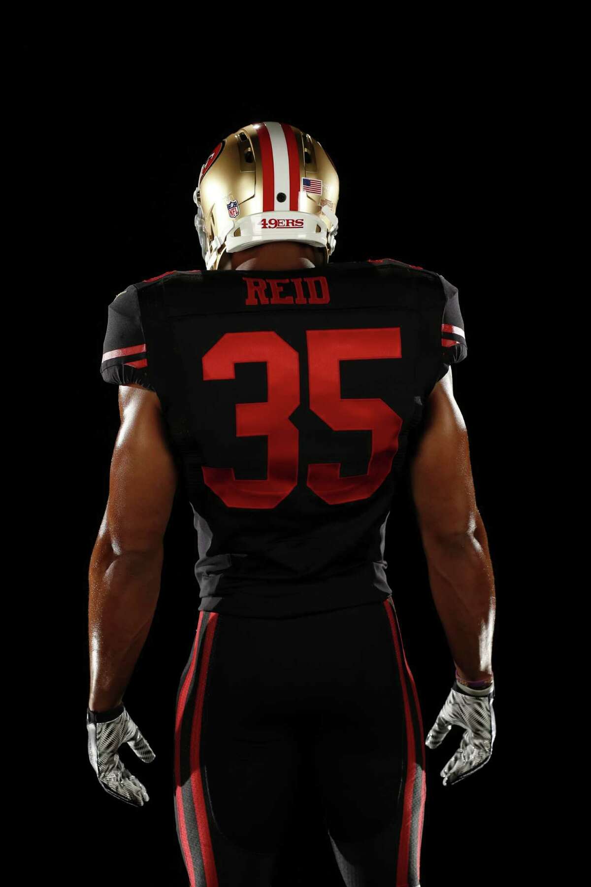 49ers unveil new alternate uniforms to players  Nfl uniforms, 49ers  football, Football helmets