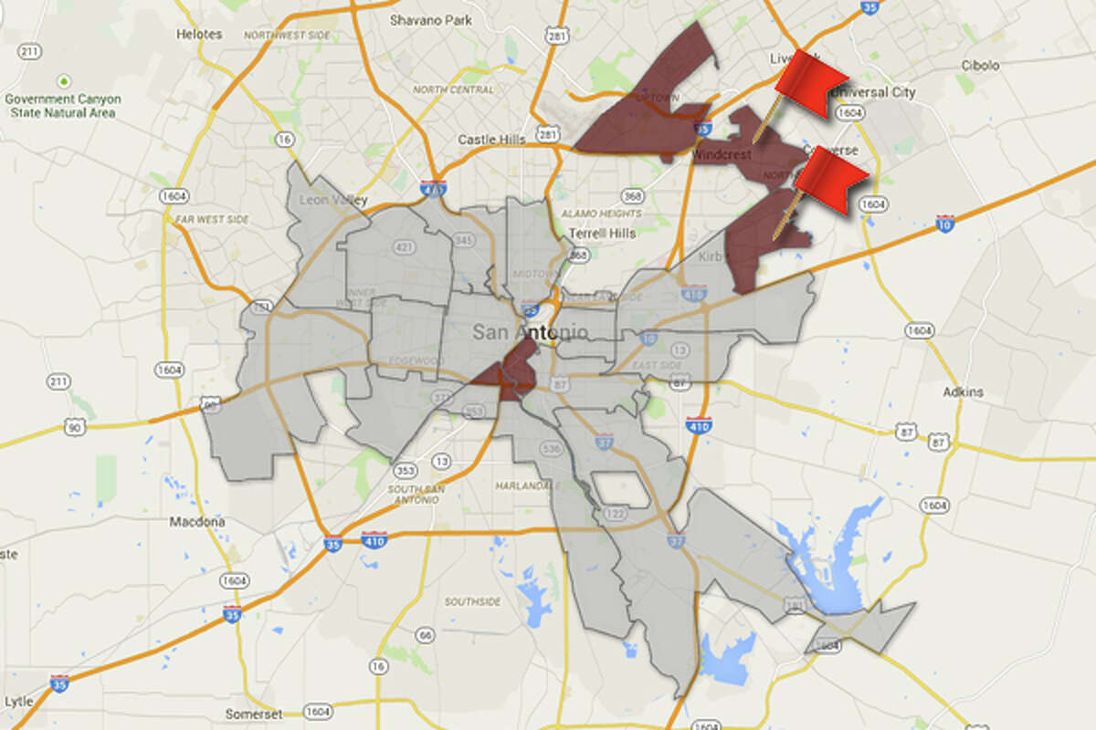 Highest juvenile probation rates in Bexar County ZIP codes