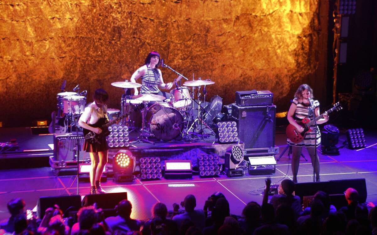 Sleater-Kinney performs at the Nob Hill Masonic Center in San Francisco, Calif. Saturday, May 2, 2015.