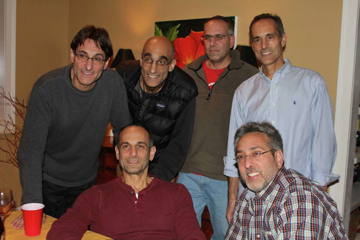 Dr. Tom Catena (back row, second from left) with his brothers at Thanksgiving.