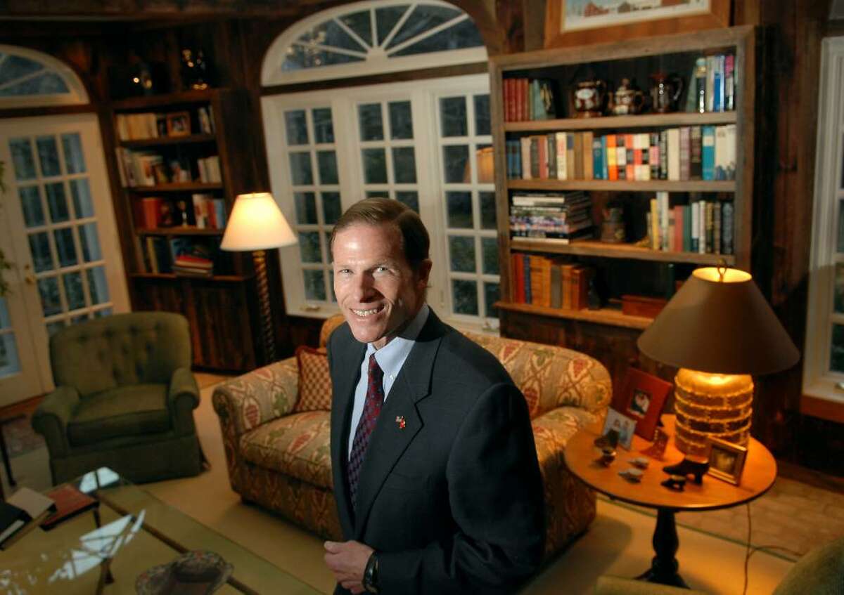 Connecticut Attorney General, Richard Blumenthal, posed in his Greenwich home, Monday, March 8th, 2010. Blumenthal will be running for the U.S. Senate seat vacated by the retirement of fellow Democrat Christopher Dodd.