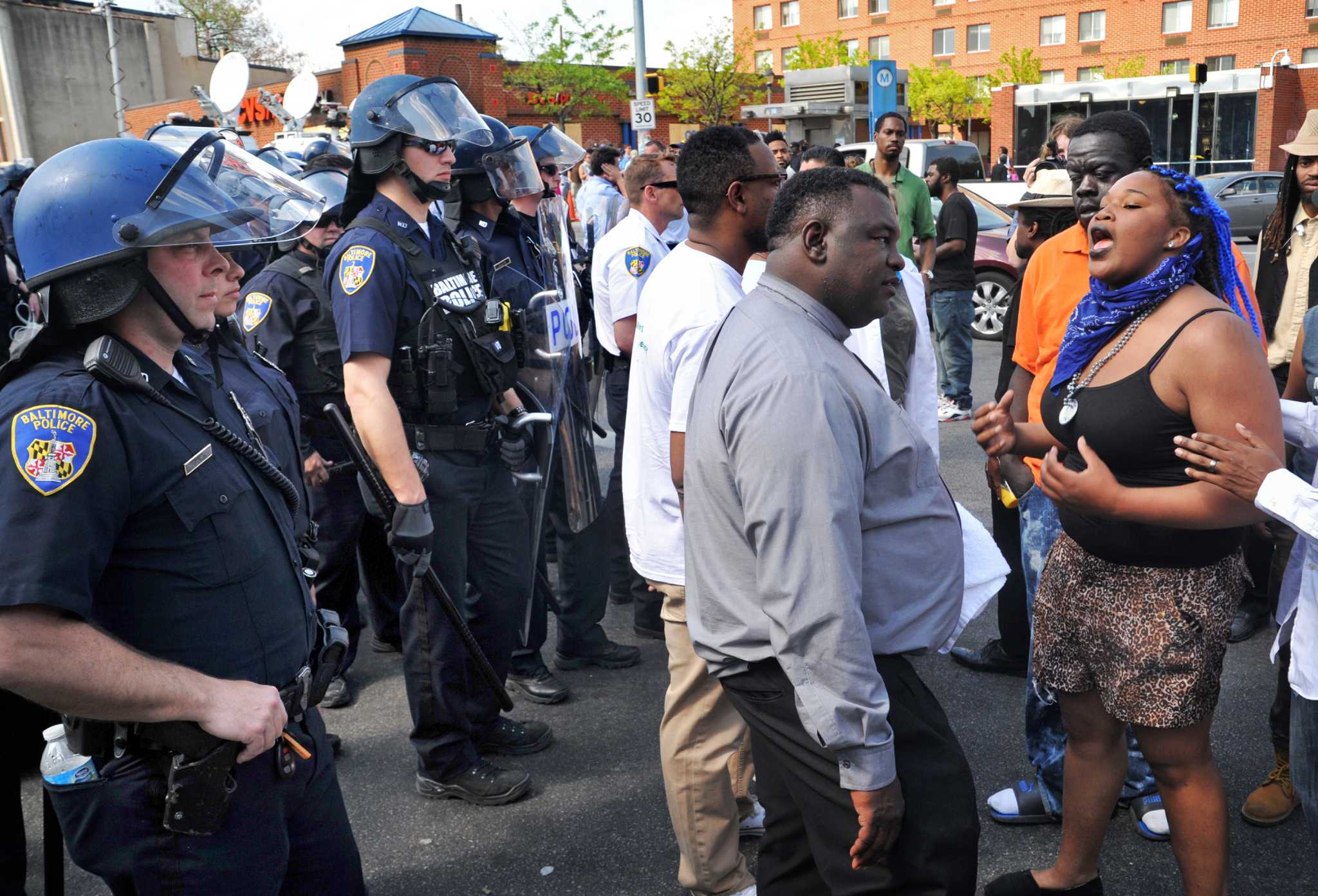 Gunshot near burned CVS puts Baltimore back on edge