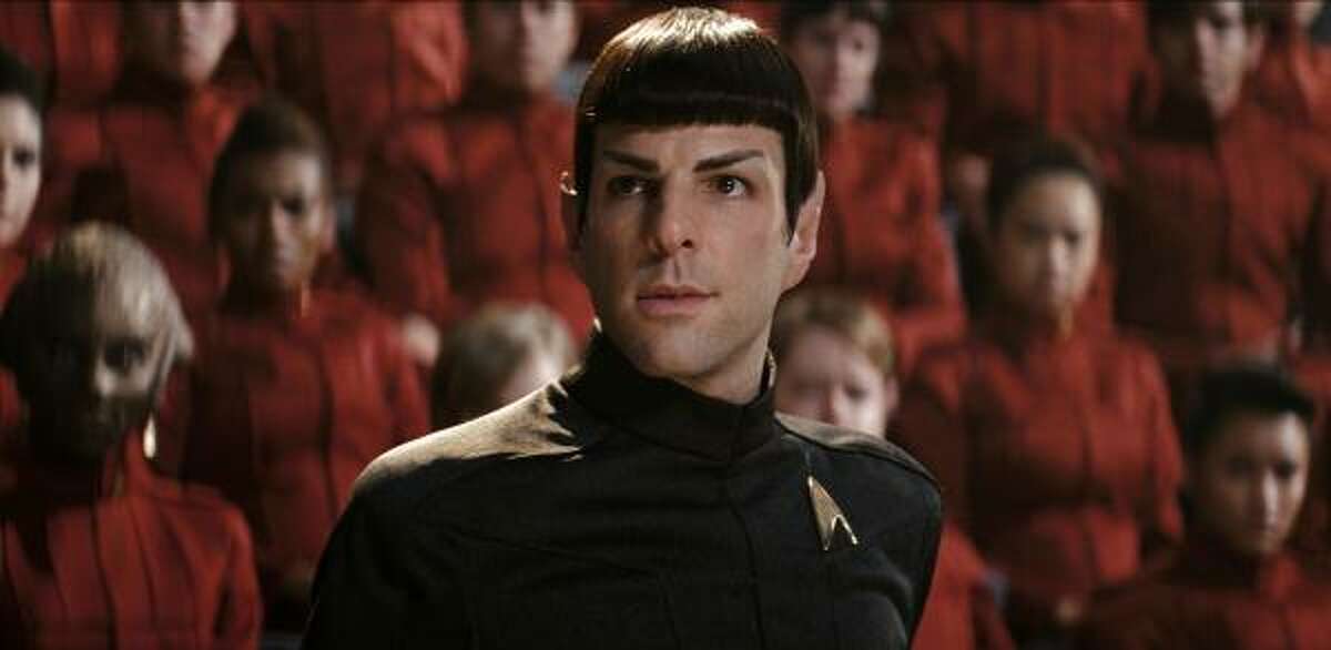 With "Star Trek into Darkness" scheduled to open May 16, Audi just put out an add featuring Leonard Nimoy and Zachary Quinto, the original and new Spocks from "Star Trek." Here's Quinto as Spock.