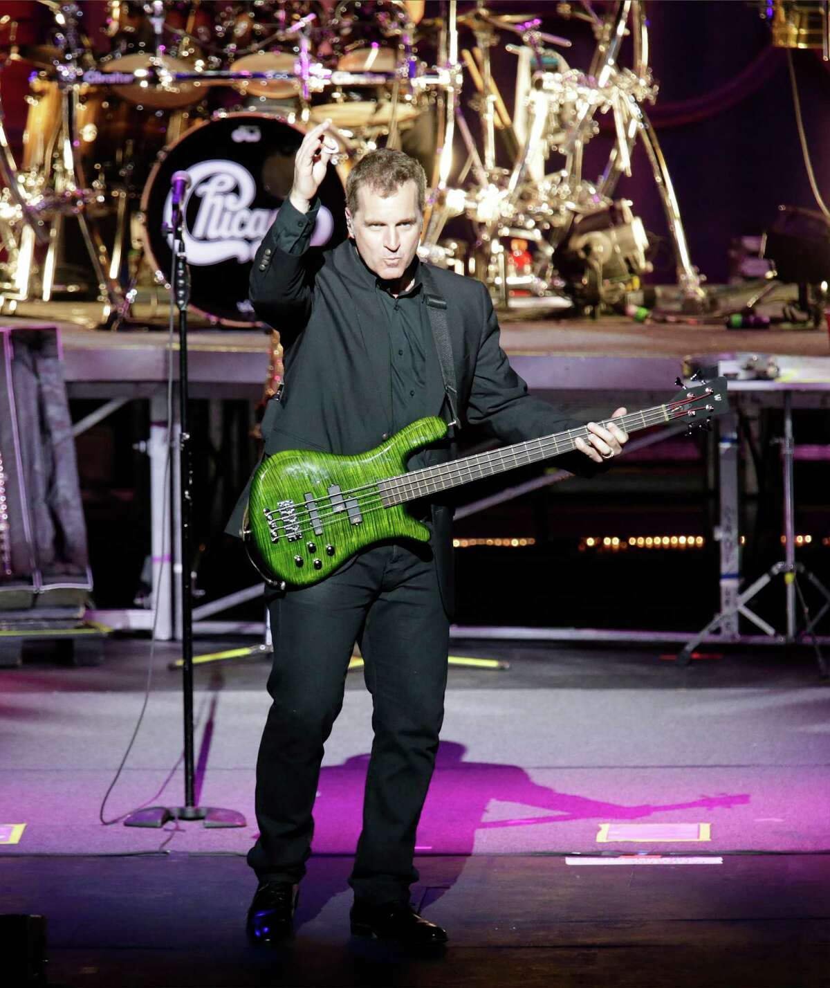 Bassist Jason Scheff of legendary rock band Chicago performs at the Majestic Theater on Wednesday, May 6, 2015.