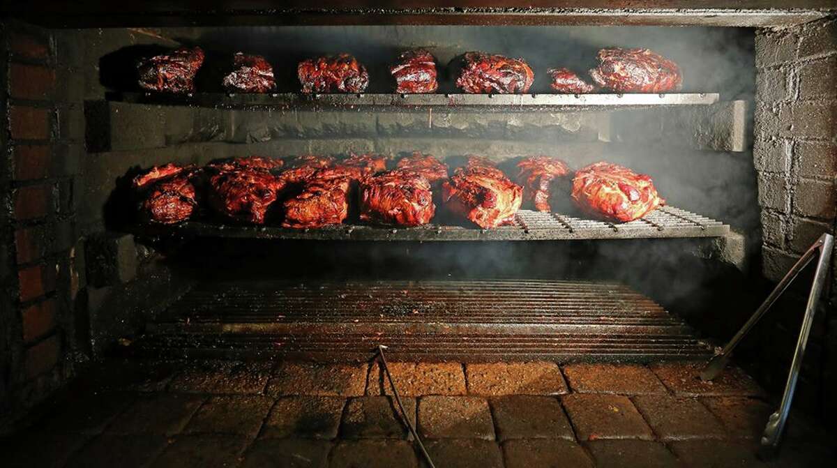 Senor Pinky's, located at 1506 Blanco Rd., smokes its pork on-site for up to 12 hours.