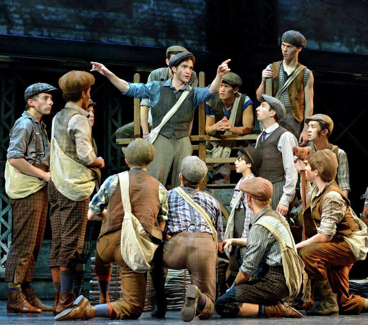 “Newsies’ ” big songs include “Seize the Day” and “The World Will Know.”