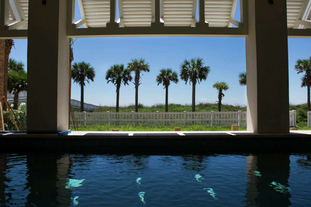 View of an inside pool of one of the beach homes located in a development in Galveston Island called Beachtown. Wednesday, April 29, 2015, in Galveston. ( Marie D. De Jesus / Houston Chronicle )