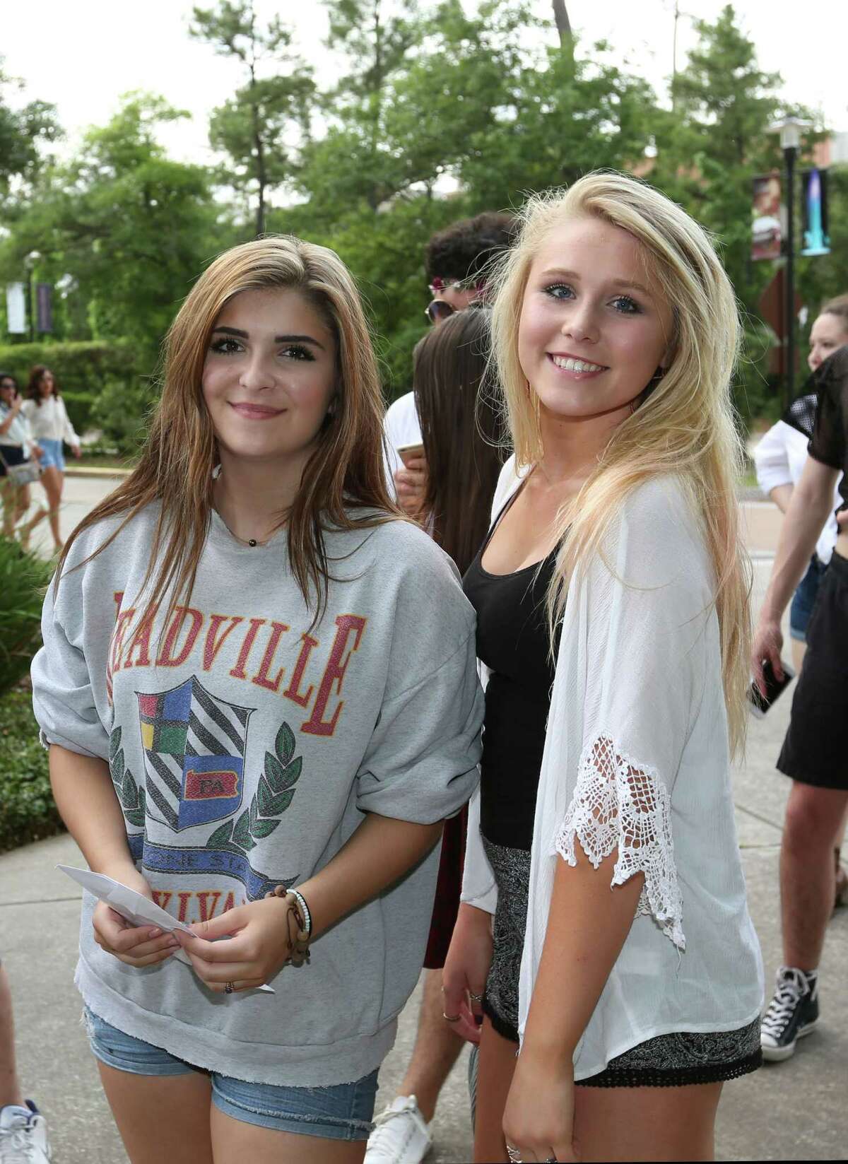 Fans at the Lana Del Rey-Courtney Love concert at the Cynthia Woods Mitchell Pavilion on May 7.