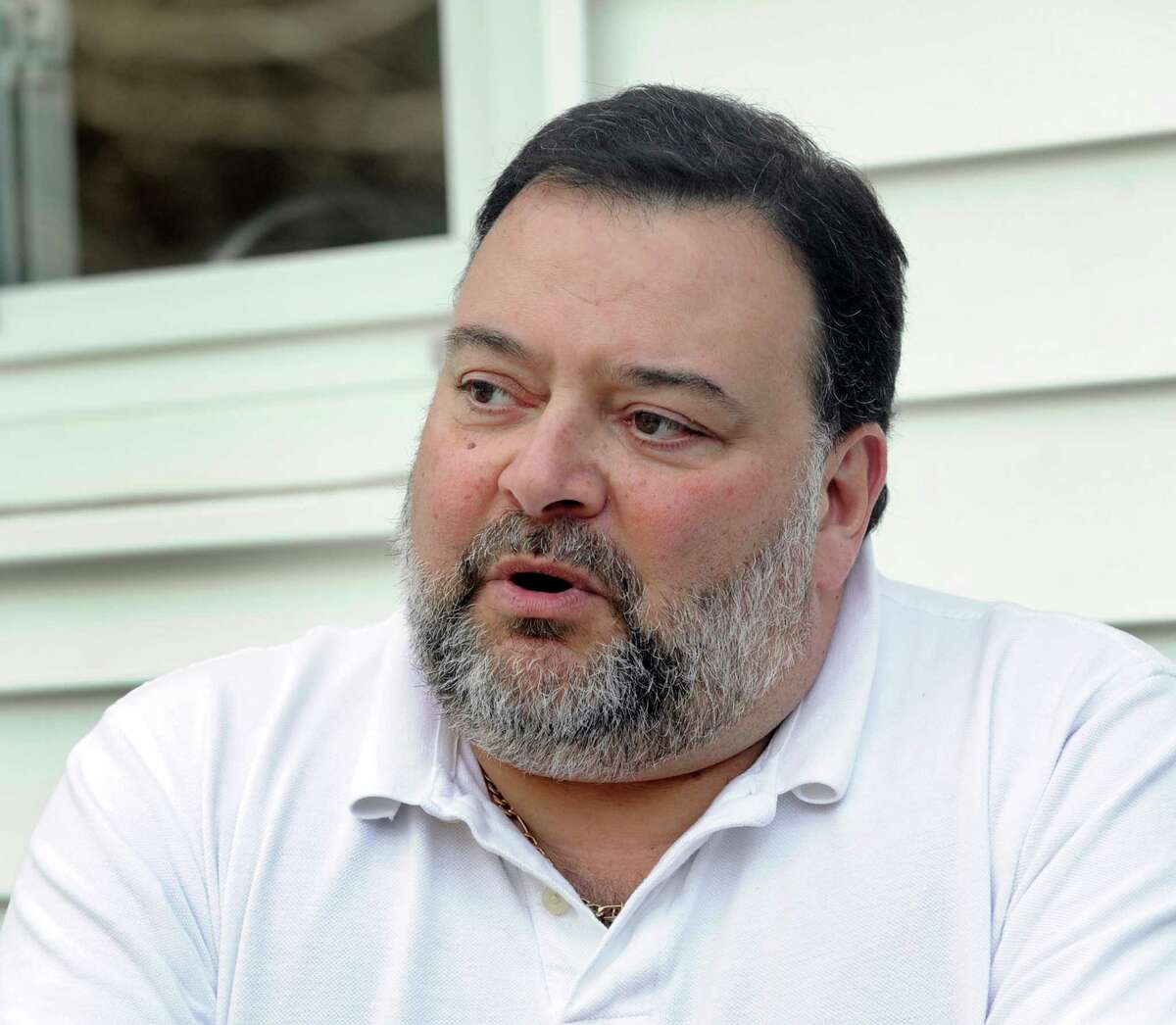 Rob Gianazza, chairman of A Brookfield Party, is photographed at his Brookfield, Conn. home, Wednesday, April 29, 2015.