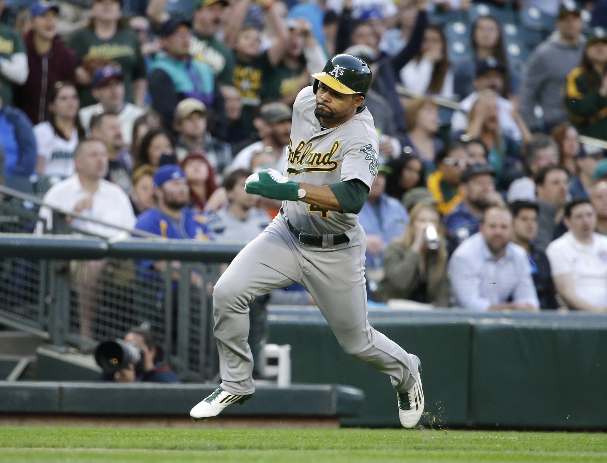 A S Coco Crisp Ready To Help At Plate In Field