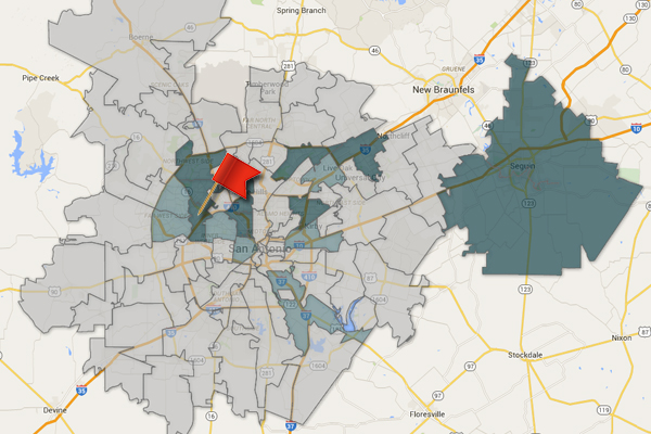 San Antonio Texas Zip Codes Zip Code Map