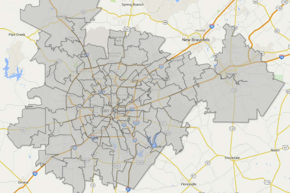 Map: San Antonio ZIP codes with the most companies