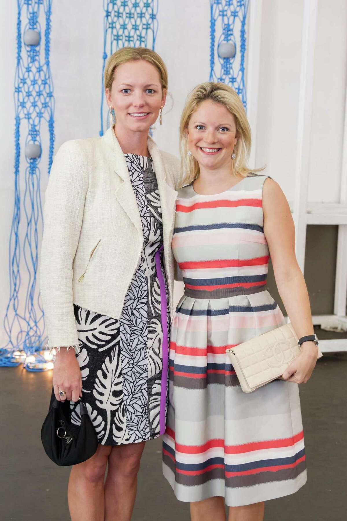 Julie Fenton and Victoria Richardson at the Art Market San Francisco Benefit Preview Reception on April 29, 2015.