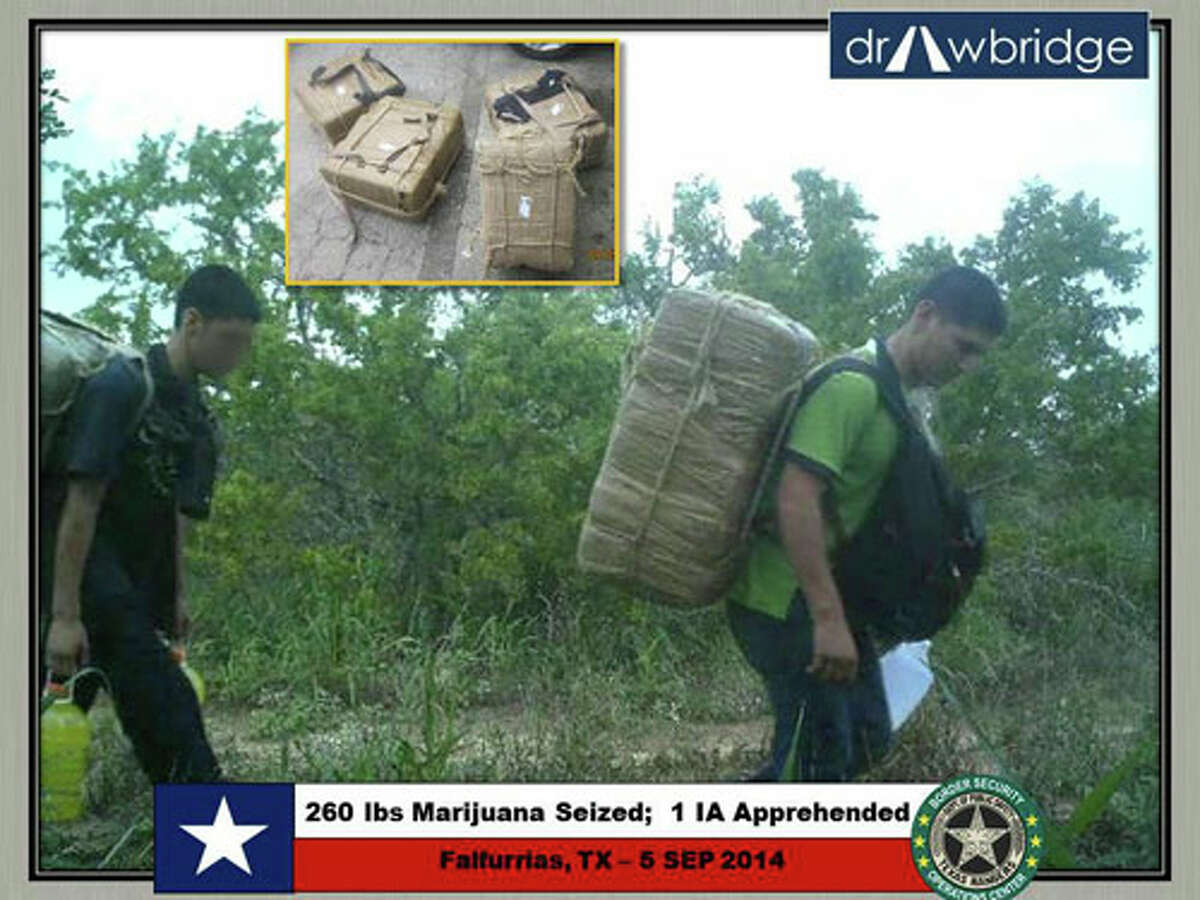 Photos captured by motion-activated cameras posted along the Texas-Mexico border. Courtesy of the Texas Department of Public Safety.