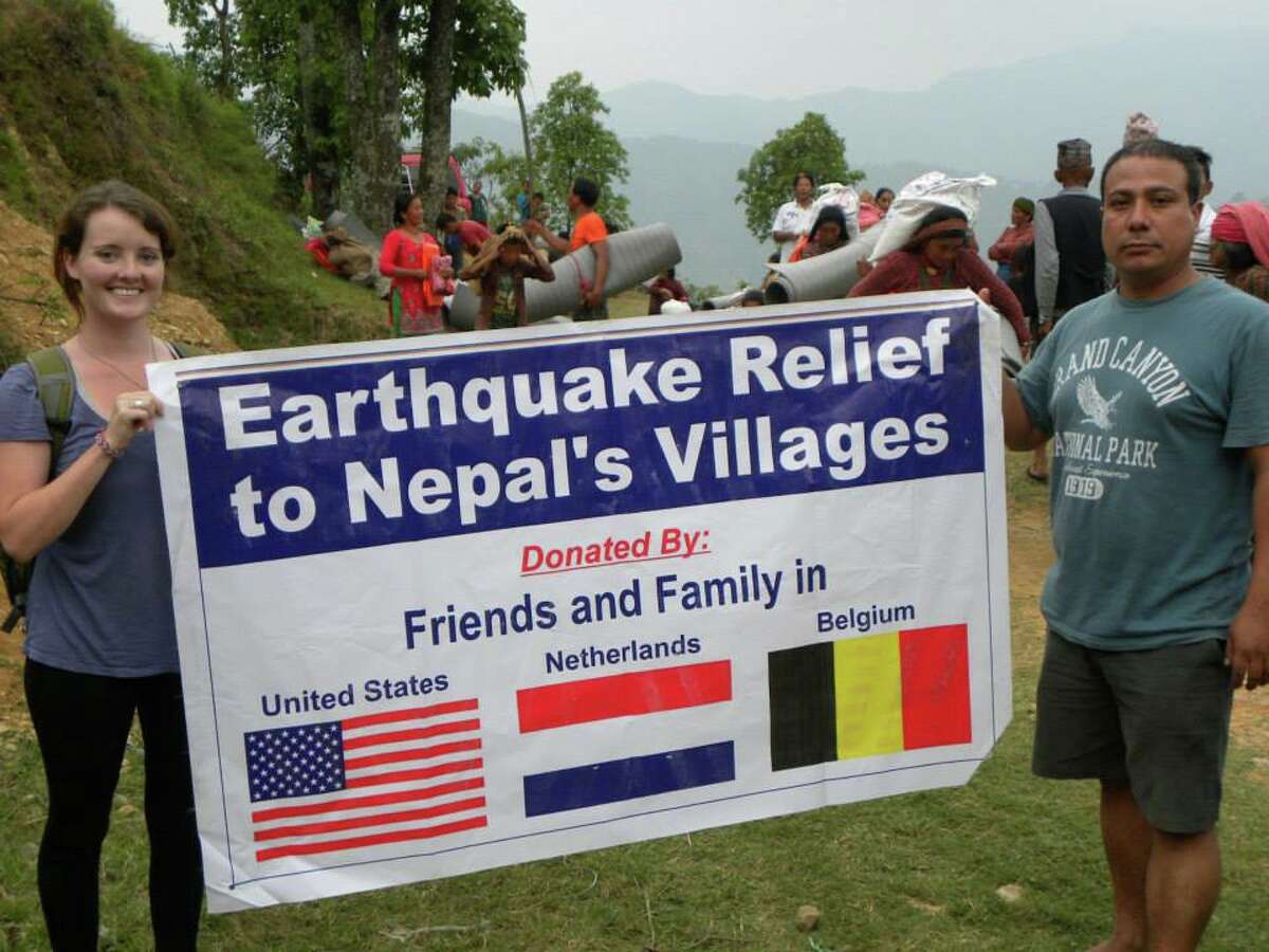 Ashley Jordan is a Texas State University graduate who is currently helping people in Nepal following two deadly earthquakes.