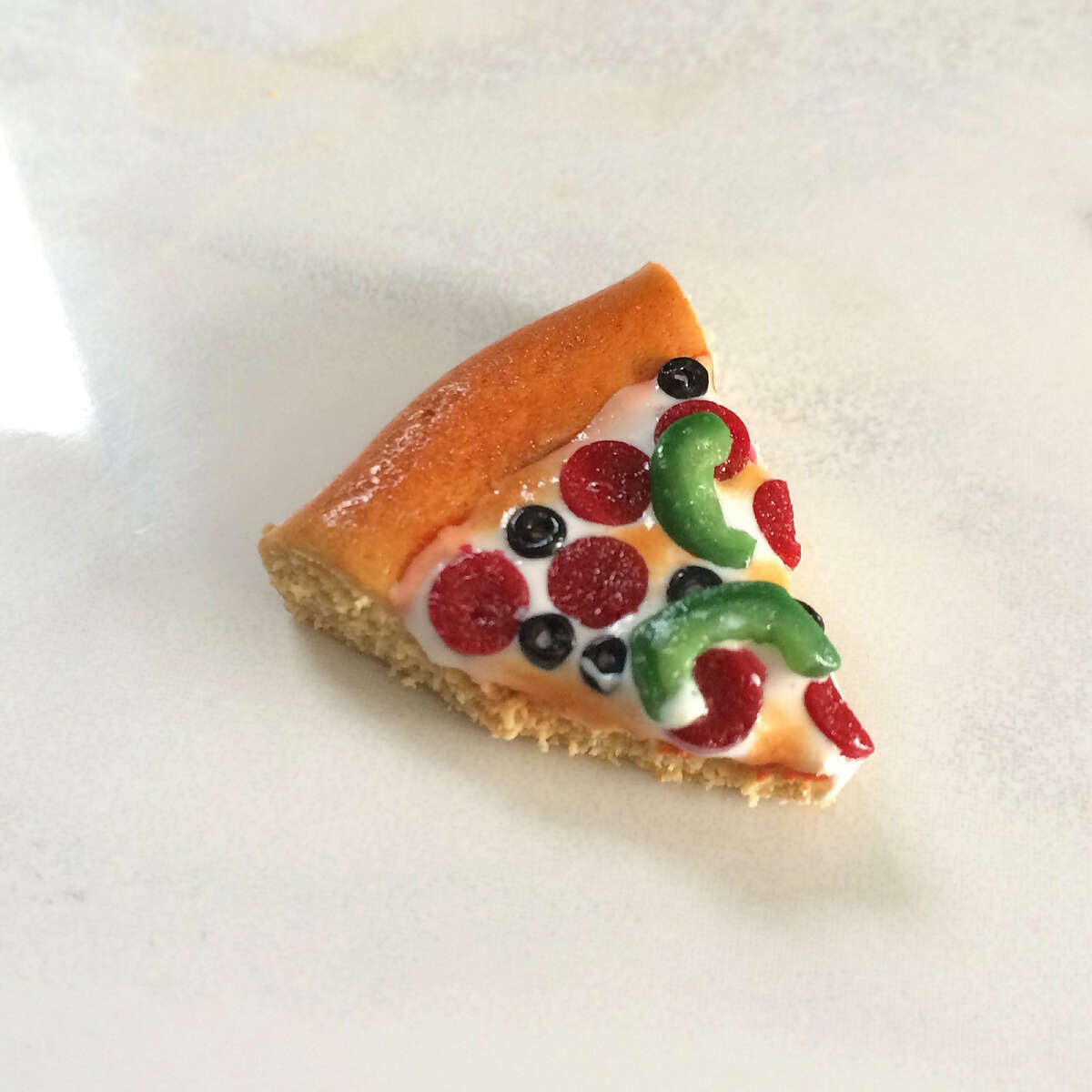 Loaded pizza bauble. 