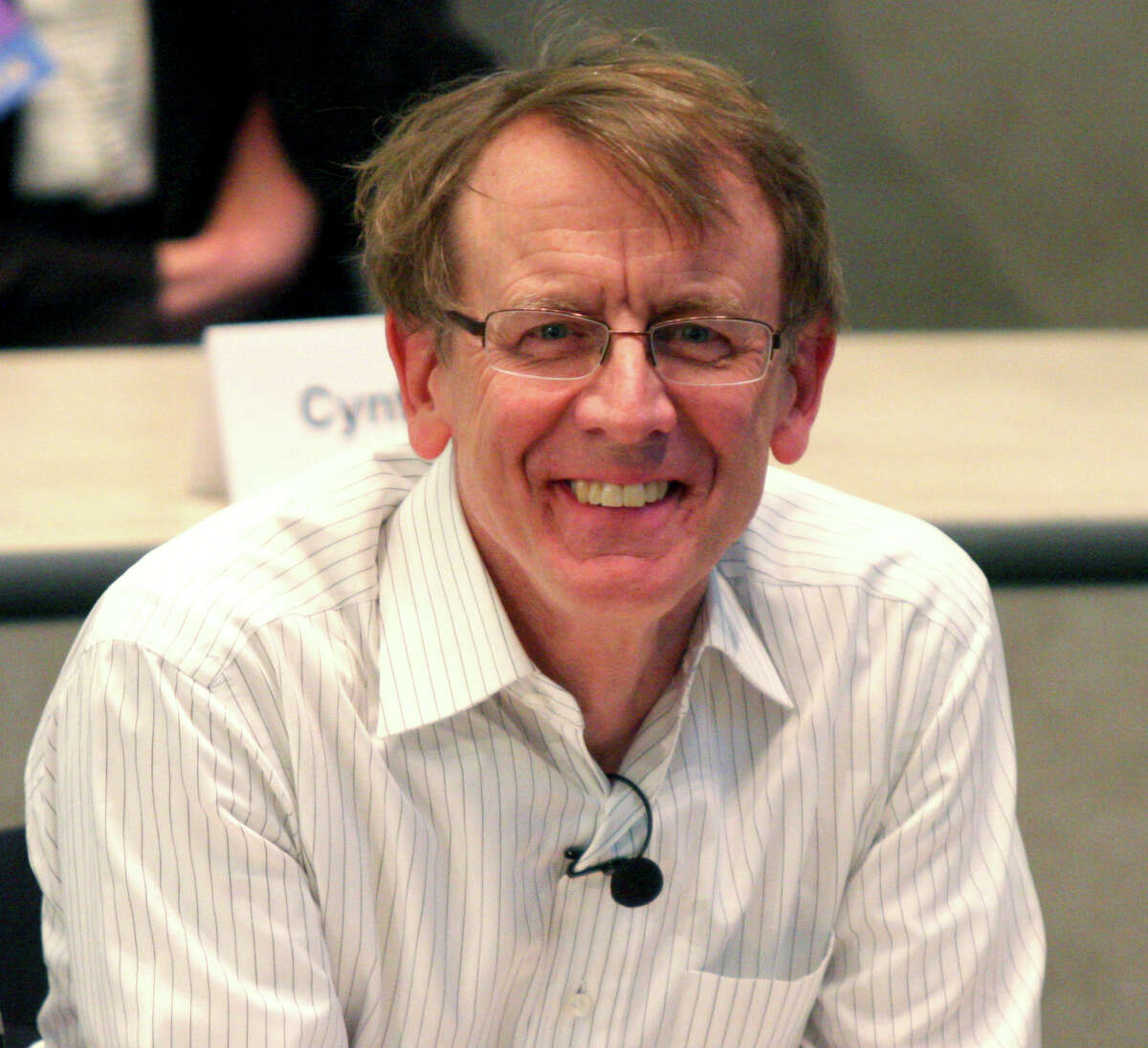 John Doerr, venture capitalist, smiles at the camera before speaking at Rice University on Friday, April 15, 2011, in Houston. Doerr as backed many of America's best entrepreneuers such as Google, Amazon and Intuit. These ventures have created more than 150,000 new jobs. (Tonya Torres / Houston Chronicle)