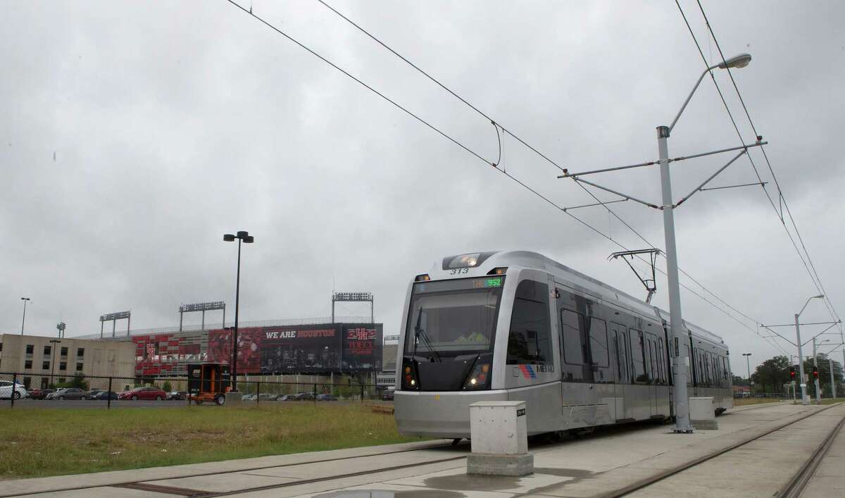 The METRO rail is seen along Scott Street near the University of Houston, Wednesday, May 13, 2015, in Houston.