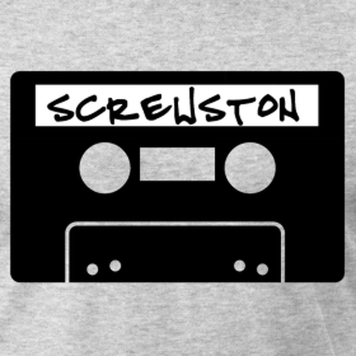 "Screwston" -- A loving tribute to DJ Screw who made all of our favorite Houston rap songs very, very, very slow.
