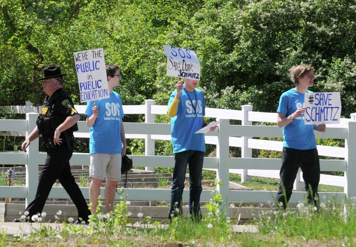 Ballston Spa school official's fate prompts protests