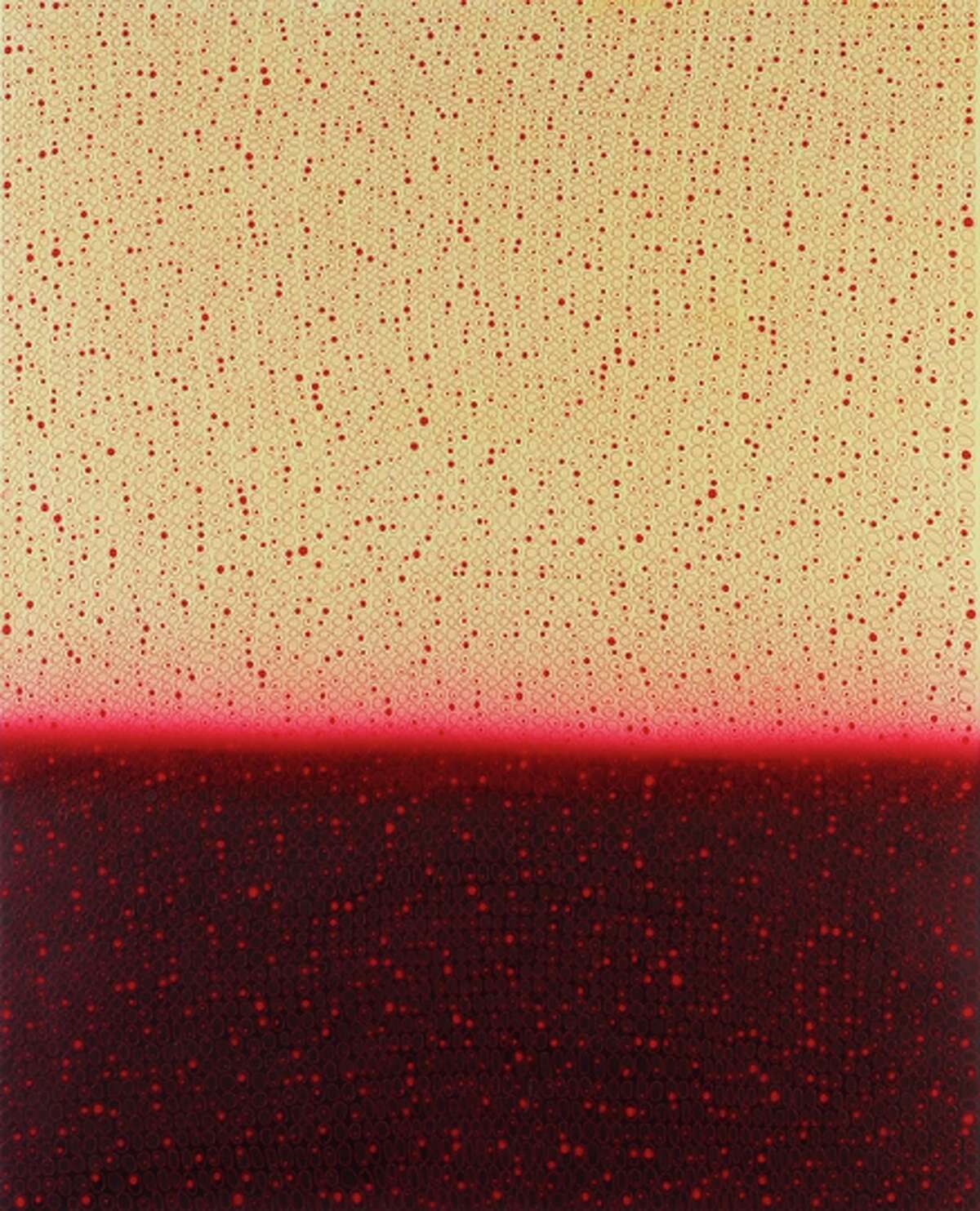 “Untitled #687,” 2015 acrylic on canvas over board by Teo González.