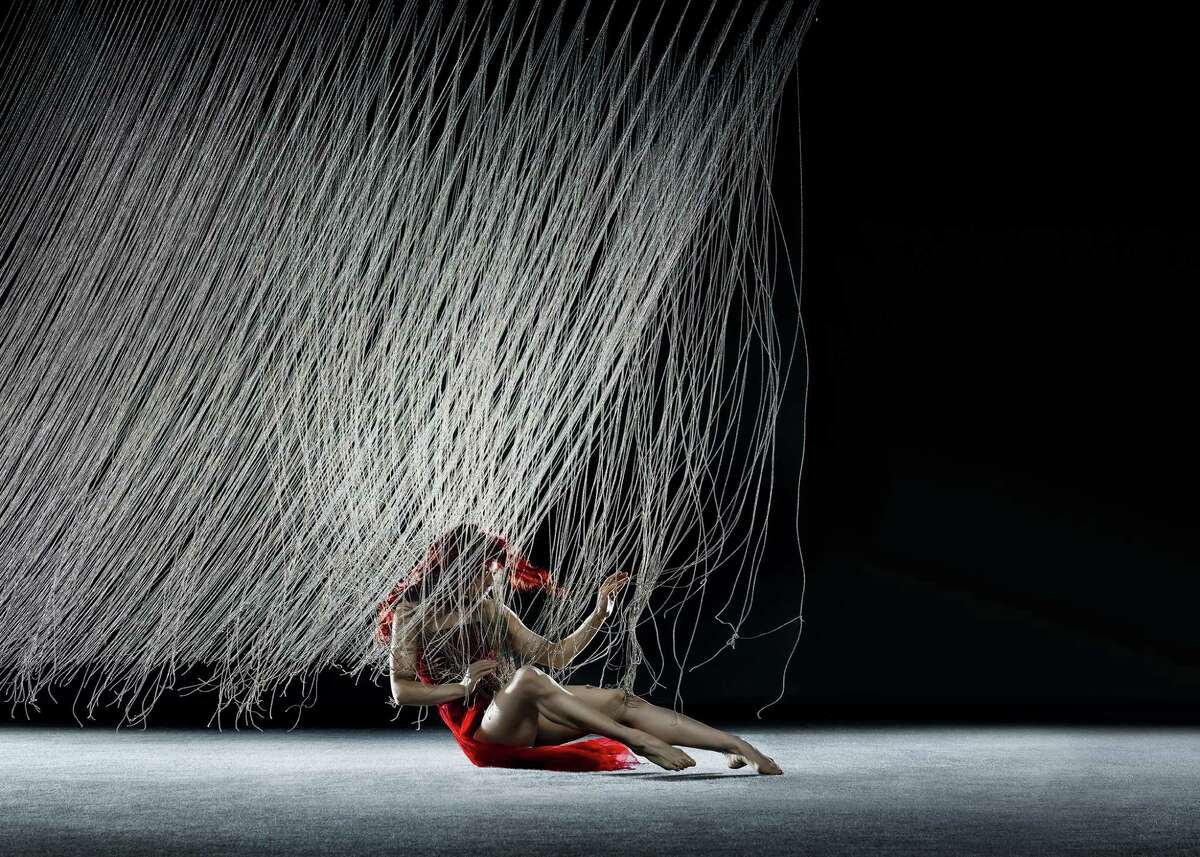 caption: Norma Fong of Robert Moses' Kin in the world premiere of Moses" "SILT" at Yerba Buena Center for the Arts Forum through Sunday, May 17. Photo by RJ Muna